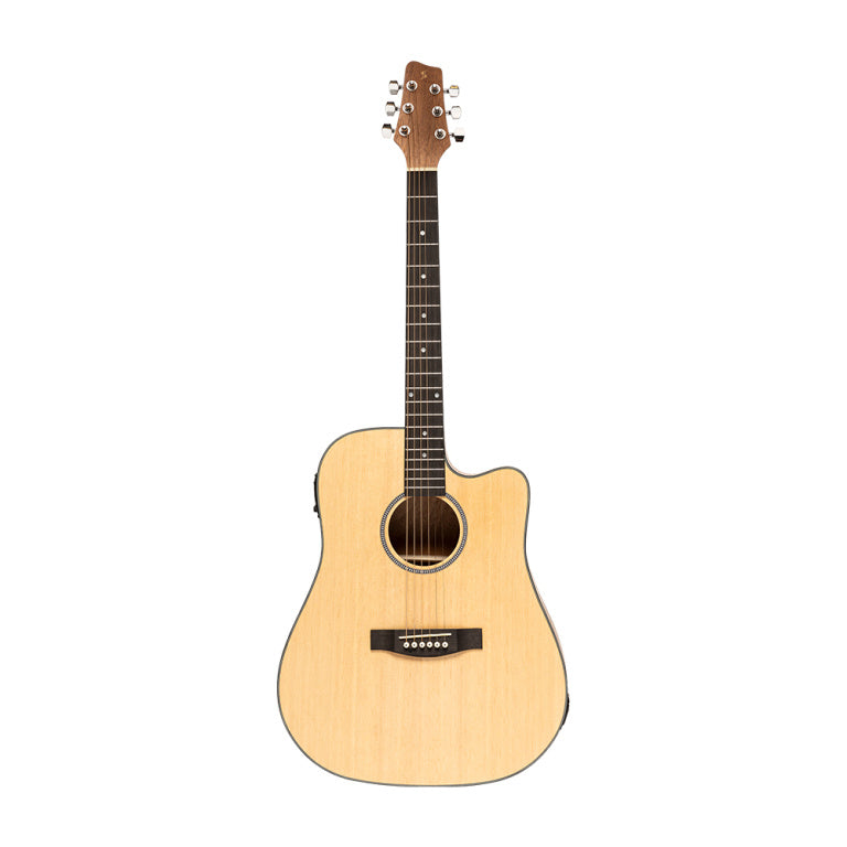 Guitarra Electroacustica Stagg SA25 DCE Dreadnought Cutaway Tapa Abeto_07