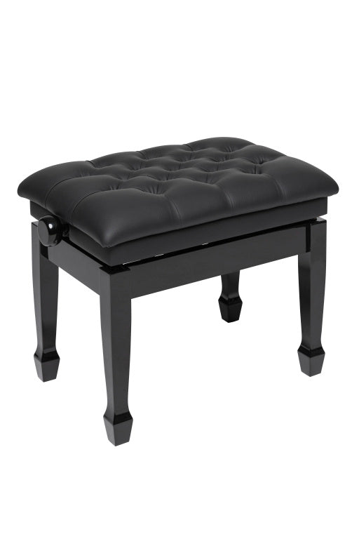 Banqueta Piano Hidraulica Concierto Stagg Negro Brillo Tapa Vinilo Negro PBH 850 BKP SBK_01
