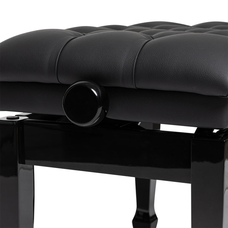 Banqueta Piano Hidraulica Concierto Stagg Negro Brillo Tapa Vinilo Negro PBH 850 BKP SBK_03
