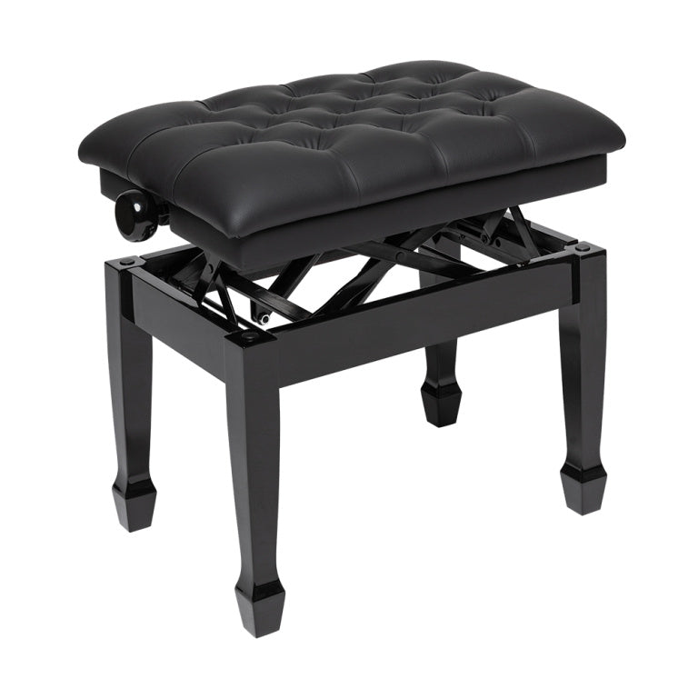 Banqueta Piano Hidraulica Concierto Stagg Negro Brillo Tapa Vinilo Negro PBH 850 BKP SBK_07