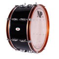 Bombo Banda NP Crome 55X25 cm, Casco Negro, Aros Miel Ranura