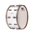 Bombo Banda NP Crome 66X35 cm, Casco Branco, Aros Mel Ranhura