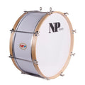 Bombo Charanga NP Crome 50X20 cm, Casco Blanco, Aros Natural