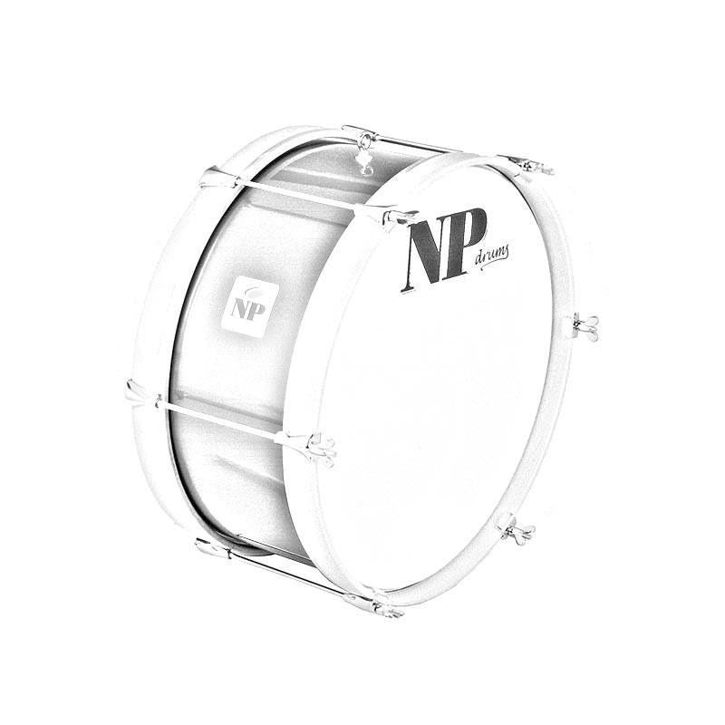Bombo Charanga NP Chrome 50X20 cm, Silver Shell, Natural Hoops