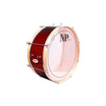 Bombo Charanga NP Crome 50X20 cm, Casco Rojo Vino, Aros Natural