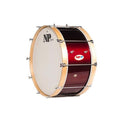 Bombo Charanga NP Crome 60X24 cm, Casco Rojo Vino, Aros Natural