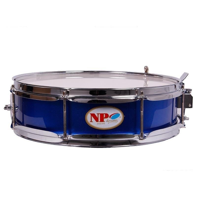 Caja Banda NP Crome Aluminio 35X09 cm, Casco Azul, Aros Metalicos