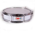 Crome Aluminum Band Snare Drum 35X09 cm, White Shell, Metal Hoops
