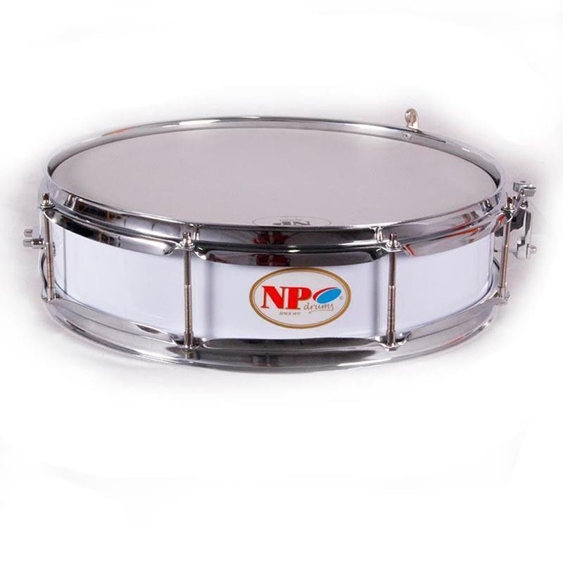 Caja Banda NP Crome Aluminio 35X09 cm, Casco Blanco, Aros Metalicos