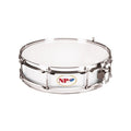Caixa Banda NP Cromo Alumínio 35X09 cm, Casco Prata, Aros Metálicos