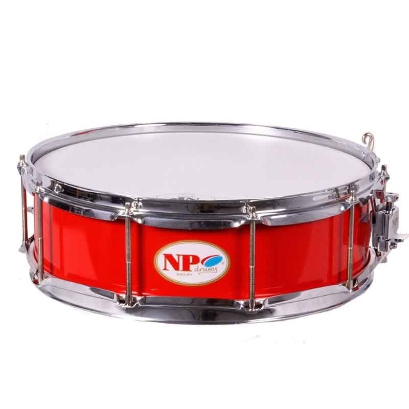 Caja Banda NP Crome Aluminio 35X09 cm, Casco Rojo, Aros Metalicos