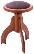 Taburete Piano Stagg Redondo Cerezo Mate Tapa Terciopelo Marron PS35 CHM VBR_01