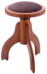Taburete Piano Stagg Redondo Cerezo Mate Tapa Terciopelo Marron PS35 CHM VBR