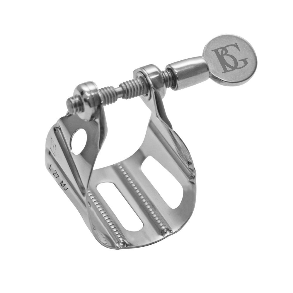 Alto / Tenor Saxophone Ligature BG Universal Metal Jazz Silver L-27MJ