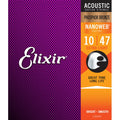 ELIXIR Nanoweb Phosphor Bronze Extra Light Acoustic Guitar Strings 16002 (1047)