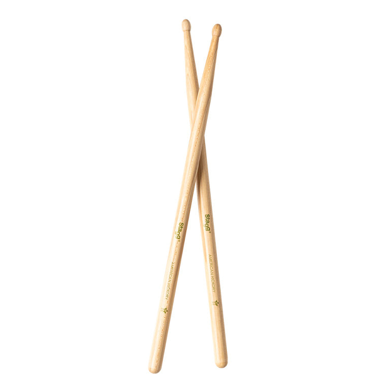 Baquetas Bateria Stagg Hickory 2B Punta Madera SHV2B_06