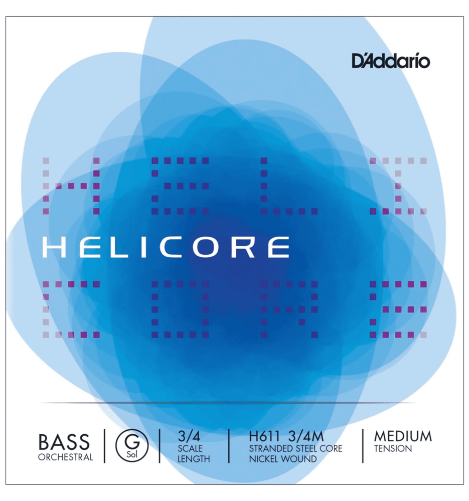 D'Addario Helicore Orchestral H610 3/4 Double Bass String Set