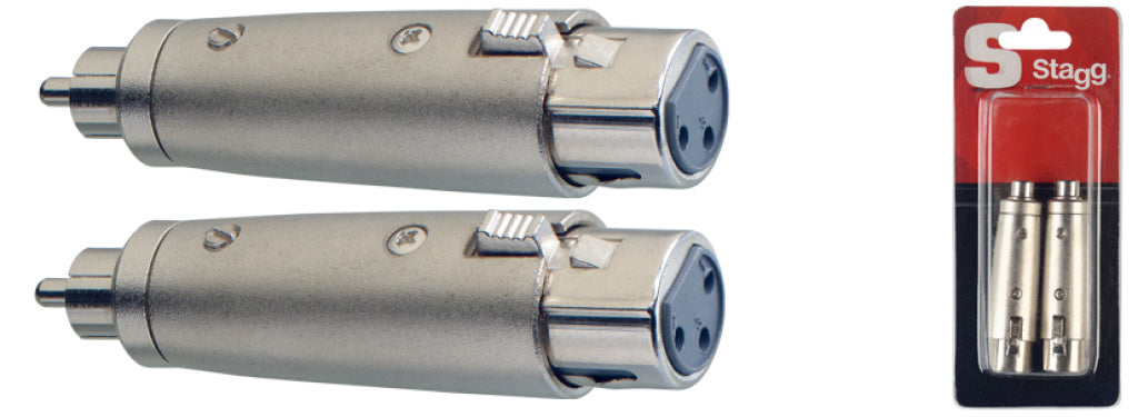 Adaptador Stagg XLR - RCA AC-XFCMH