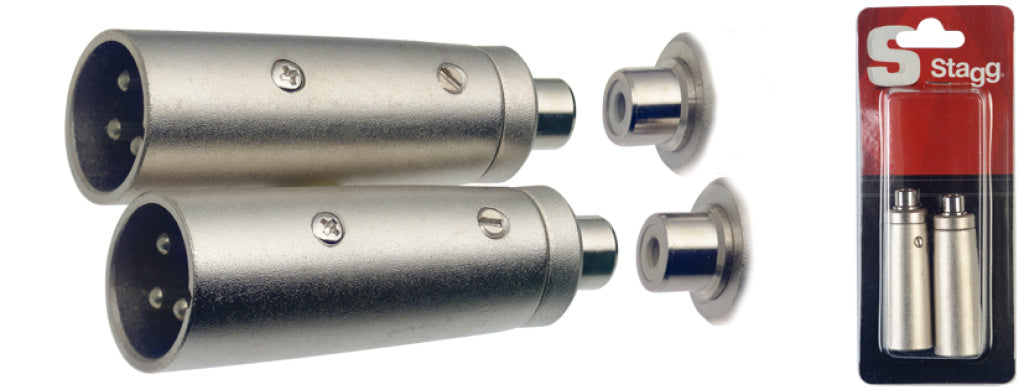 Adaptador Stagg XLR - RCA AC-XMCFH