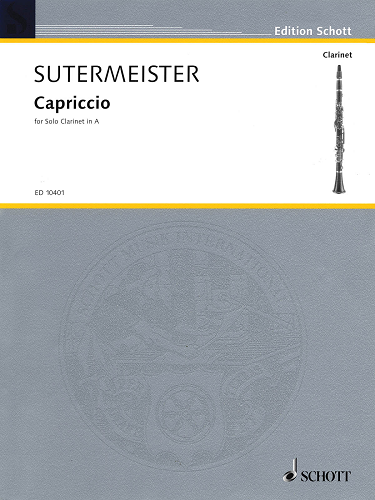 Capriccio for Solo Clarinet in A. Sutermeister, H.