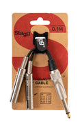 Cable Adaptador Stagg Jack 10cm YC-0,1/1P2PFH