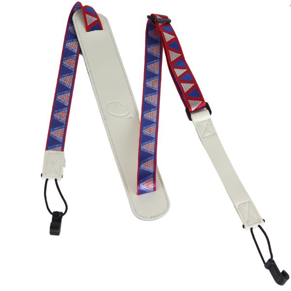 Bandolera Ukelele Ortola Ref. HQ8866 Blanco Rojo