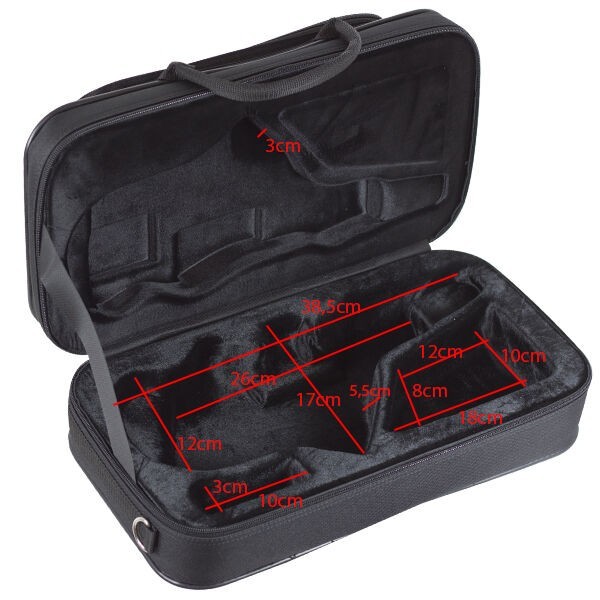 Estojo Saxofone Soprano Curvo Ortola Ref. 9905BGD
