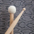 Baquetas Caja Morgan Mallets Fieltro Barcino Multipercusion Doble Cabeza Bola