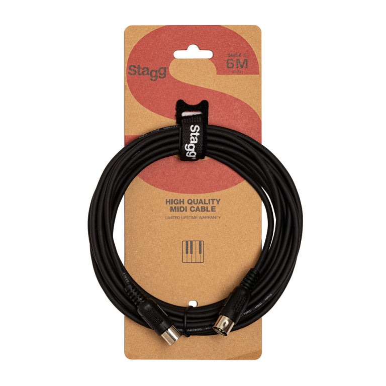 Cable MIDI Stagg MIDI 6m S-Series SMD6 E