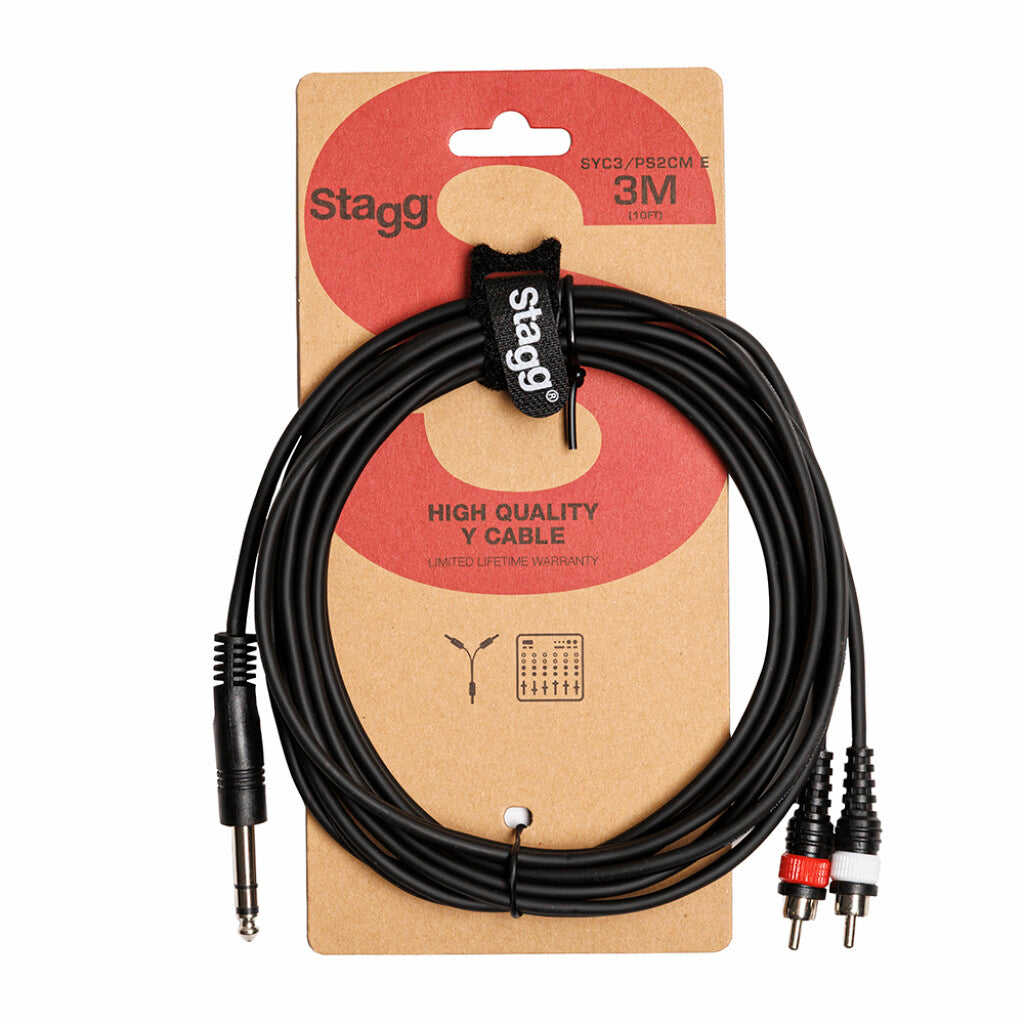 Cable Audio Jack-RCA Stagg 3m - vista 2