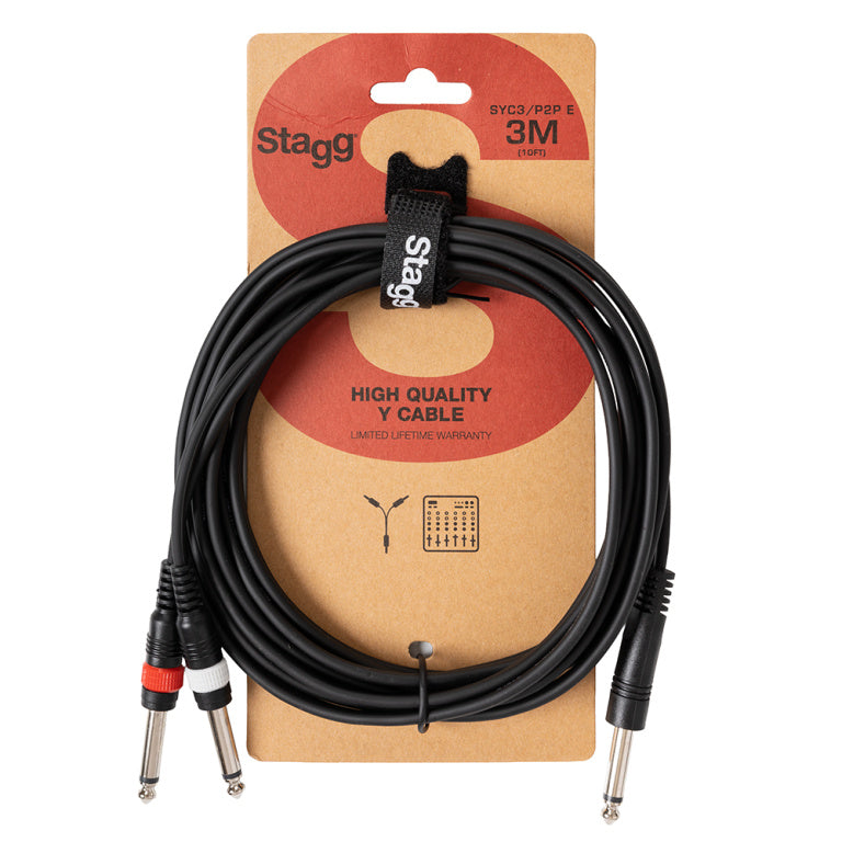 Cable Audio Stagg Jack 3m S-Series SYC3/P2P E