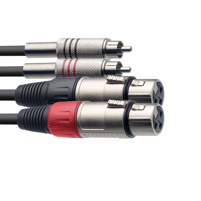 Cable Instrumento Stagg XLR - RCA 60cm S-Series STC060CMXF