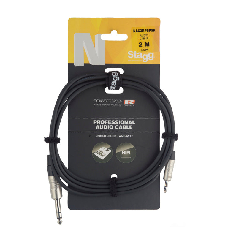 Cable Audio Stagg Mini Jack 3m N-Series NAC3MPSPSR