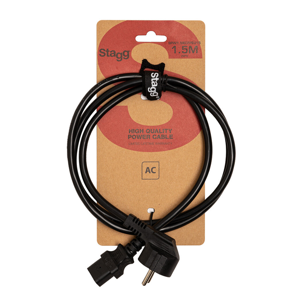 Cable Alimentacion Stagg IEC-Schuko 1,5m - vista 3