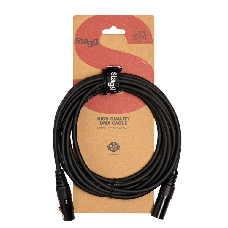 Cable DMX Stagg XLR 5m S-Series SDX5-3
