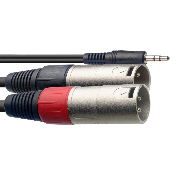 Cable Microfono Stagg XLR - Mini Jack 2m S-Series SYC2/MPSB2XM