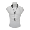 BG S-20SH Padded Leather Saxophone Neck Strap Black