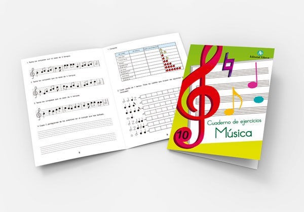 Cuaderno de Musica Vol.10. Ejercicios. Ed. Arcada (Edarca)