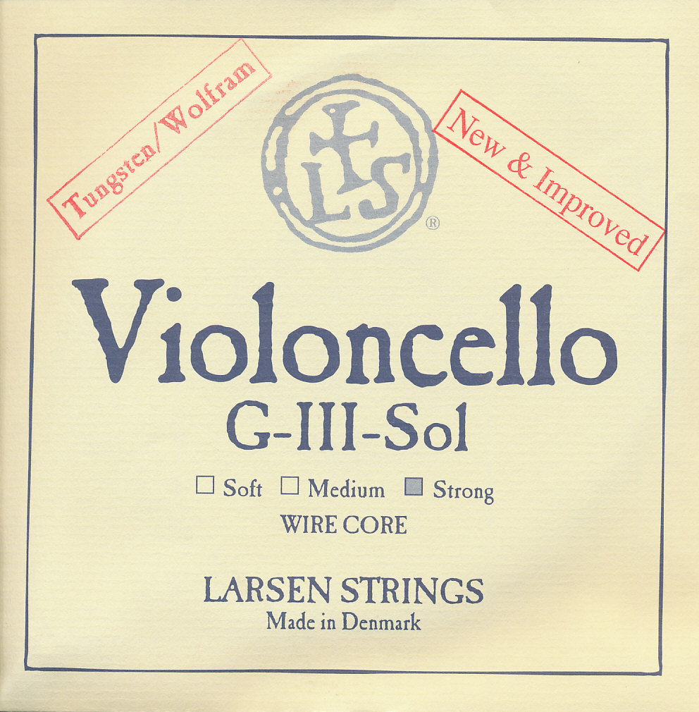 Cuerda Violoncello 4/4. 3Sol Larsen Wire Core Media