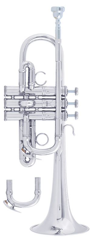 Trompeta Mib Bach AE190S Artisan Plateada