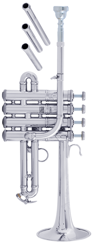 Trompeta Piccolo Bach AP190S Artisan Plateada