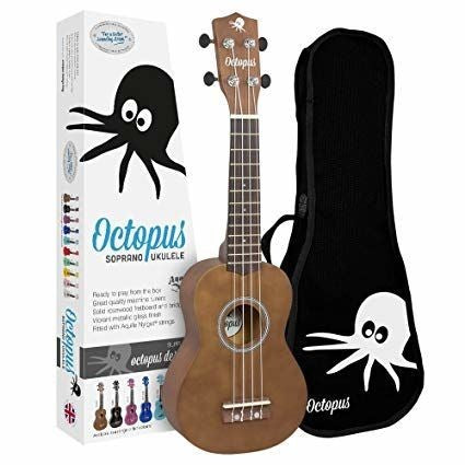 Ukelele Soprano Octopus Castanho UK200NT