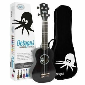 Ukelele Soprano Octopus Preto UK200BK
