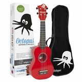 Ukelele Soprano Octopus Rojo UK205CAR