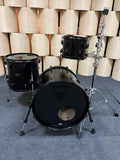 Set Bateria Santafe 18x15/14x14/10x8" Compact Negro Opaco SC0001