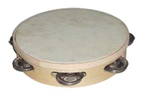 Pandereta Samba 17cm Sencilla con Sonaja de Acero Inoxidable 474SM