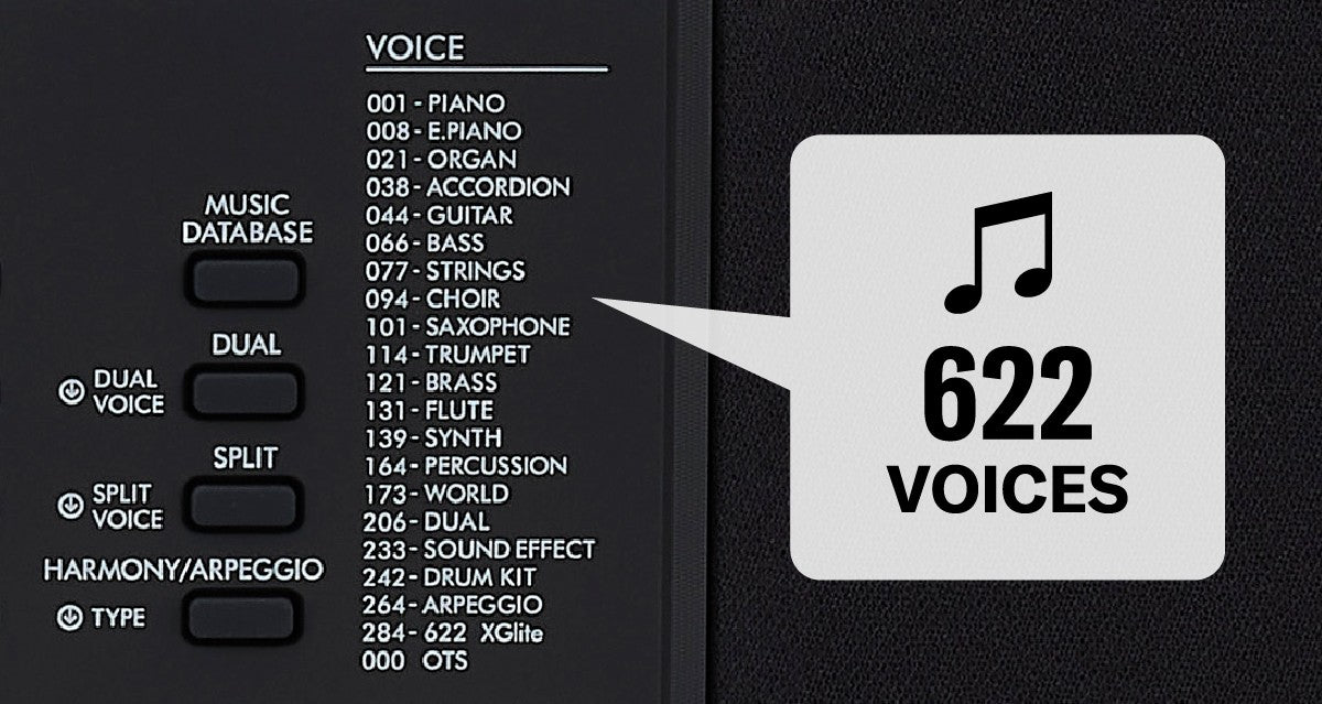 Yamaha PSRE373 Digital Keyboard (61 Keys)