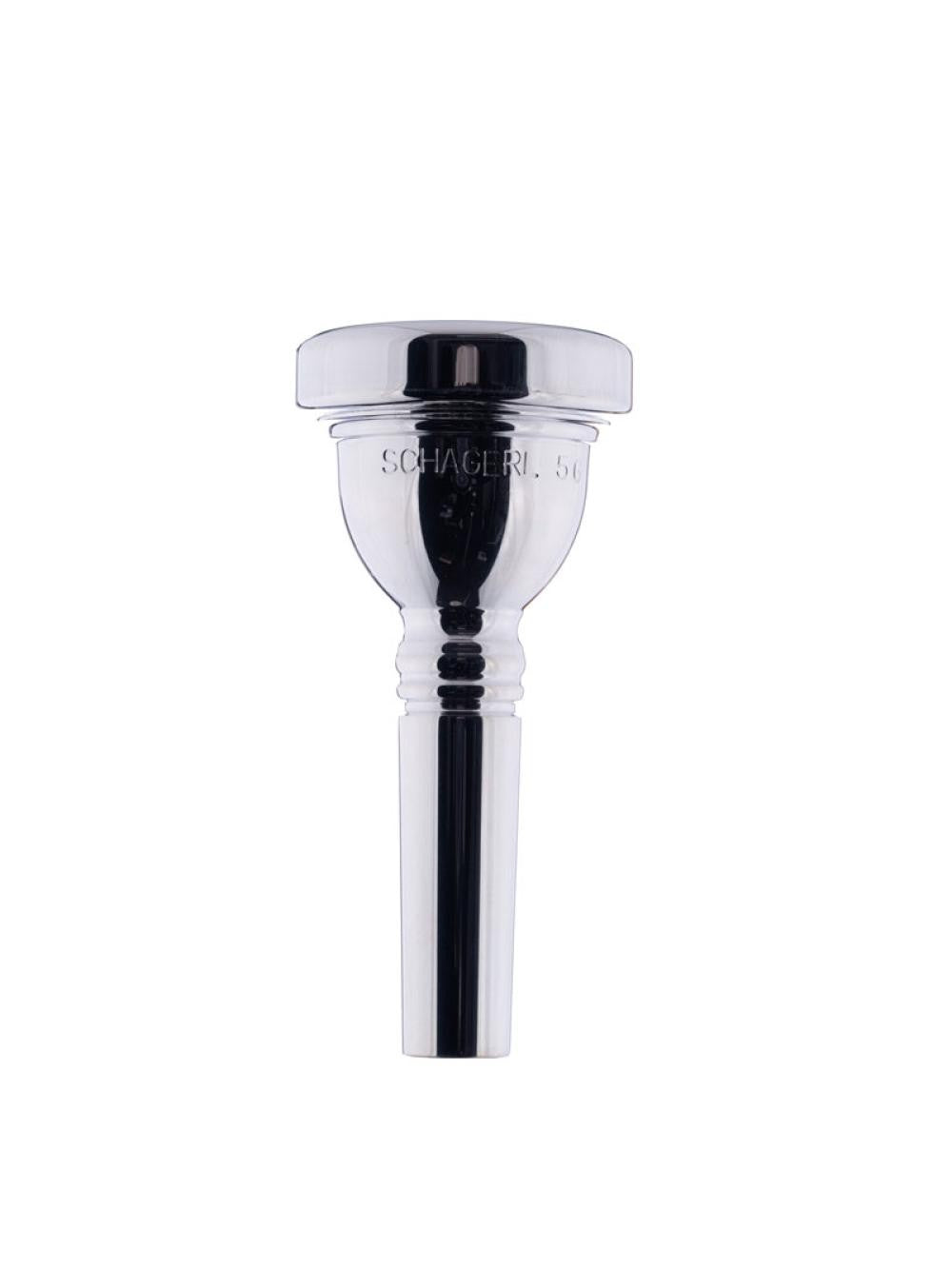 Boquilla Trombon Schagerl 5G Tuberia Ancha. Plateada
