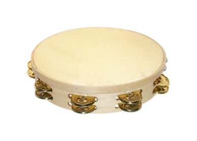 Pandereta Samba 25cm con Sonaja Doble de Laton 4801SM
