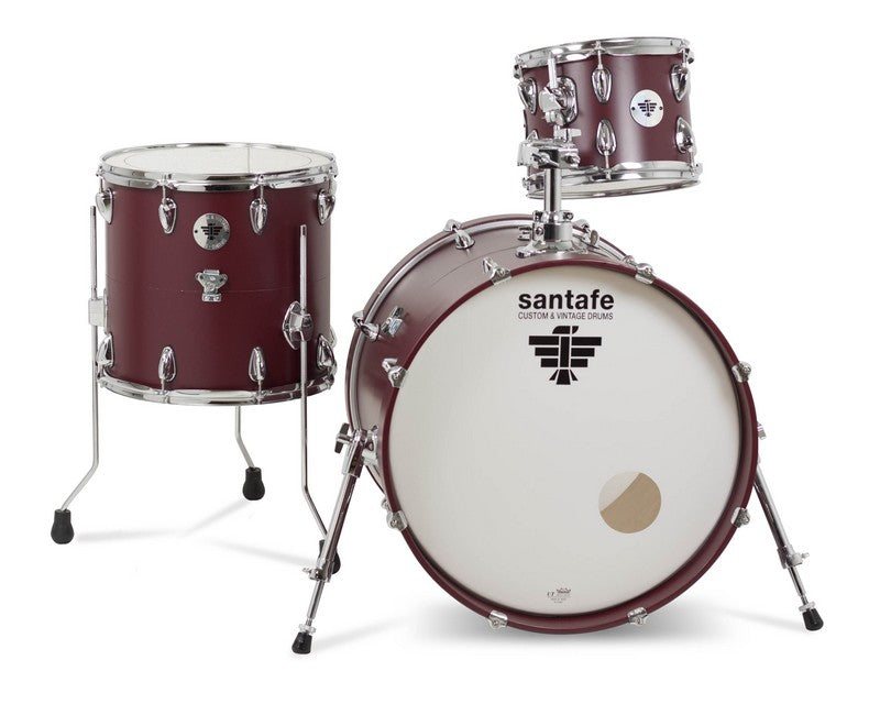 Set Bateria Santafe 20x17/14x14/10x8" Compact Azul Pintado SC0005